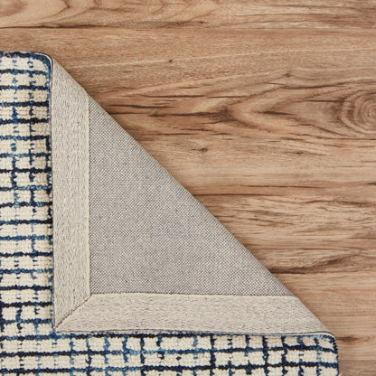 8 x 10 Ivory Wool Hand Loomed Rug