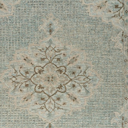 8 x 10 Blue Wool Hand Tufted Rug
