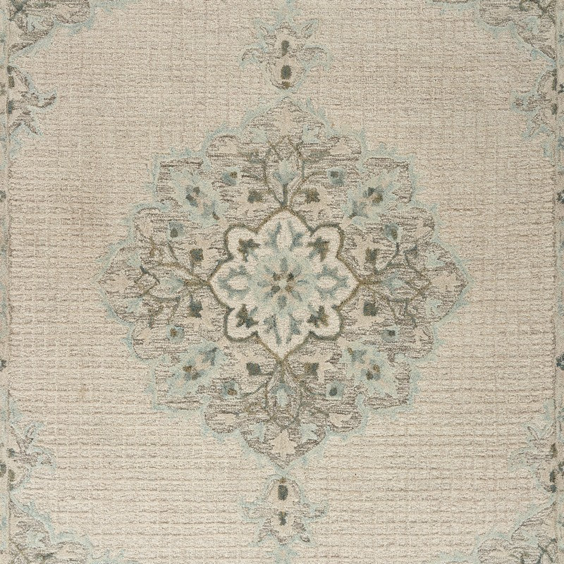 8 x 10 Ivory Wool Handmade Rug