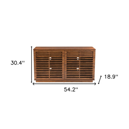 Slats Brown Media Console