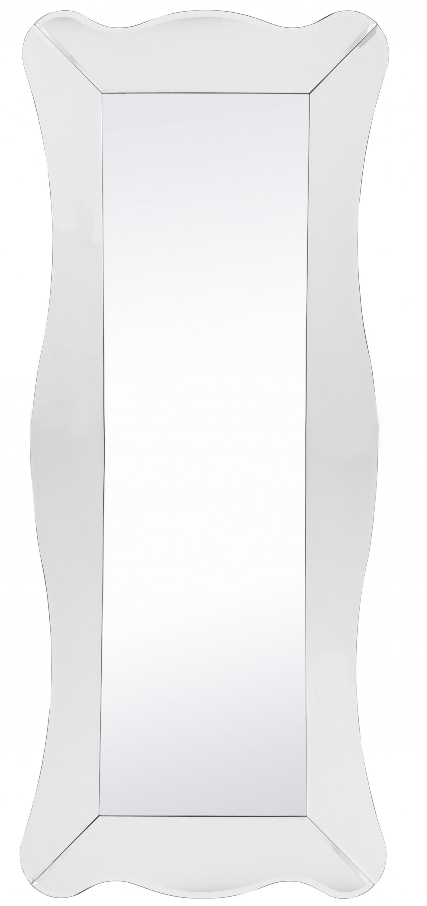 Clear Novelty Glass Framed Full Length Hanging Mirror