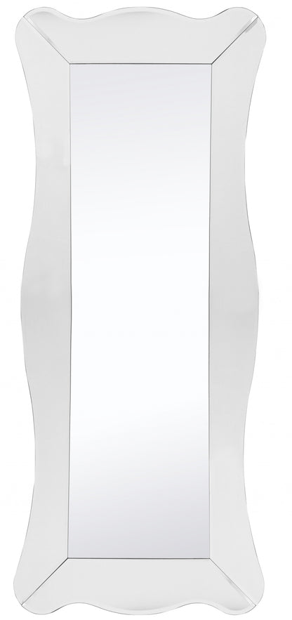 Clear Novelty Glass Framed Full Length Hanging Mirror