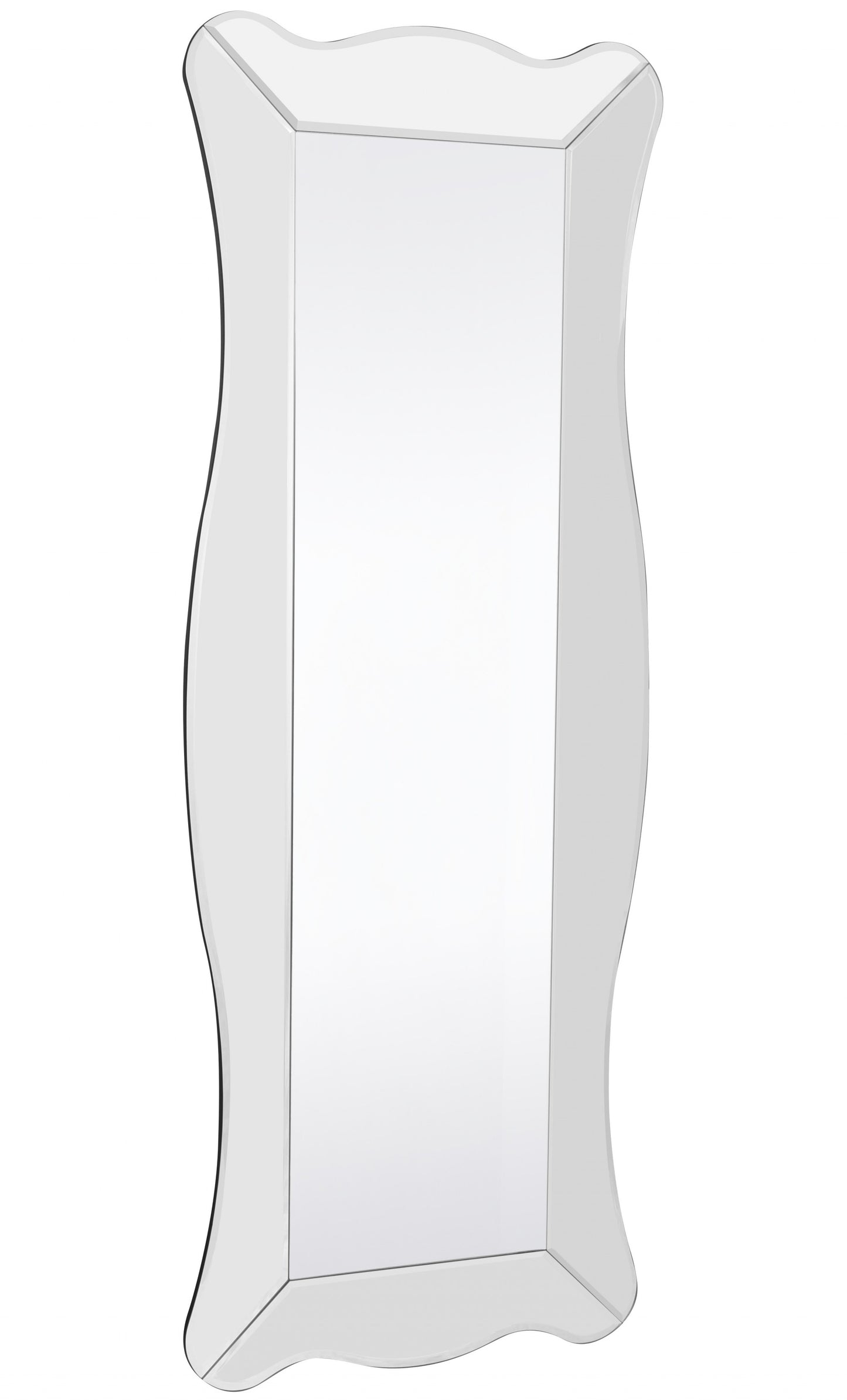 Clear Novelty Glass Framed Full Length Hanging Mirror