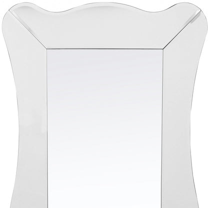 Clear Novelty Glass Framed Full Length Hanging Mirror