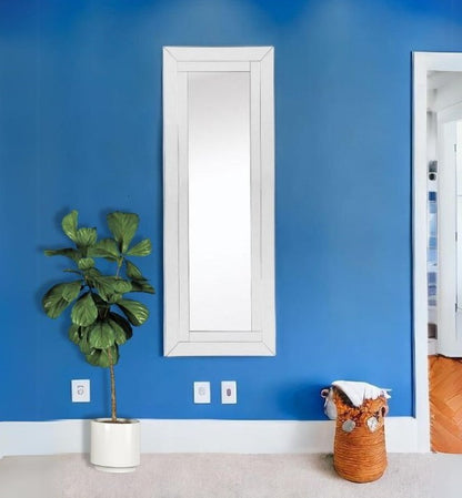 Clear Glass Framed Full Length Hanging Mirror