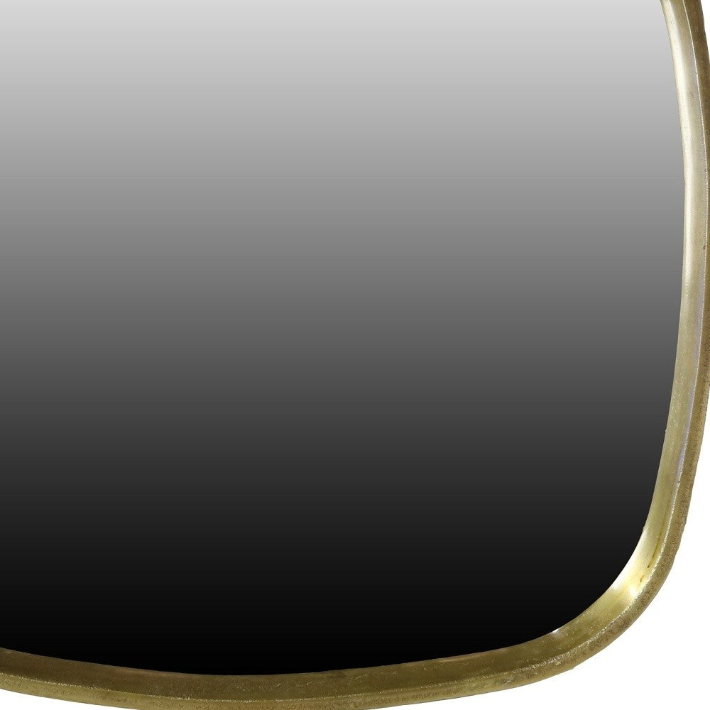 Small Brass Accent Mirror