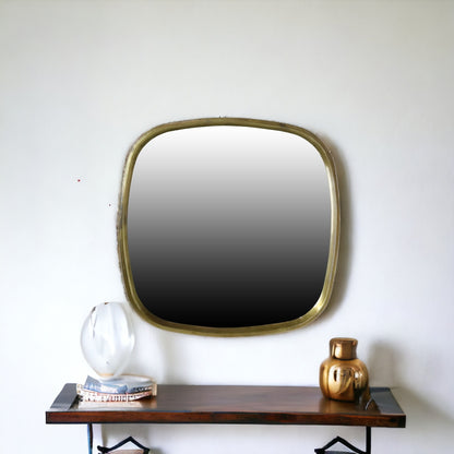 Small Brass Accent Mirror