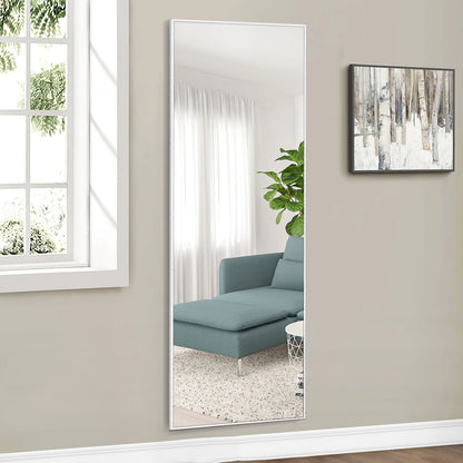Freestanding Silver Full-length Floor Mirror