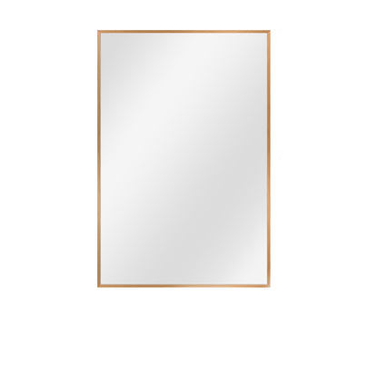 Gold Metal Framed Bathroom Vanity Mirror