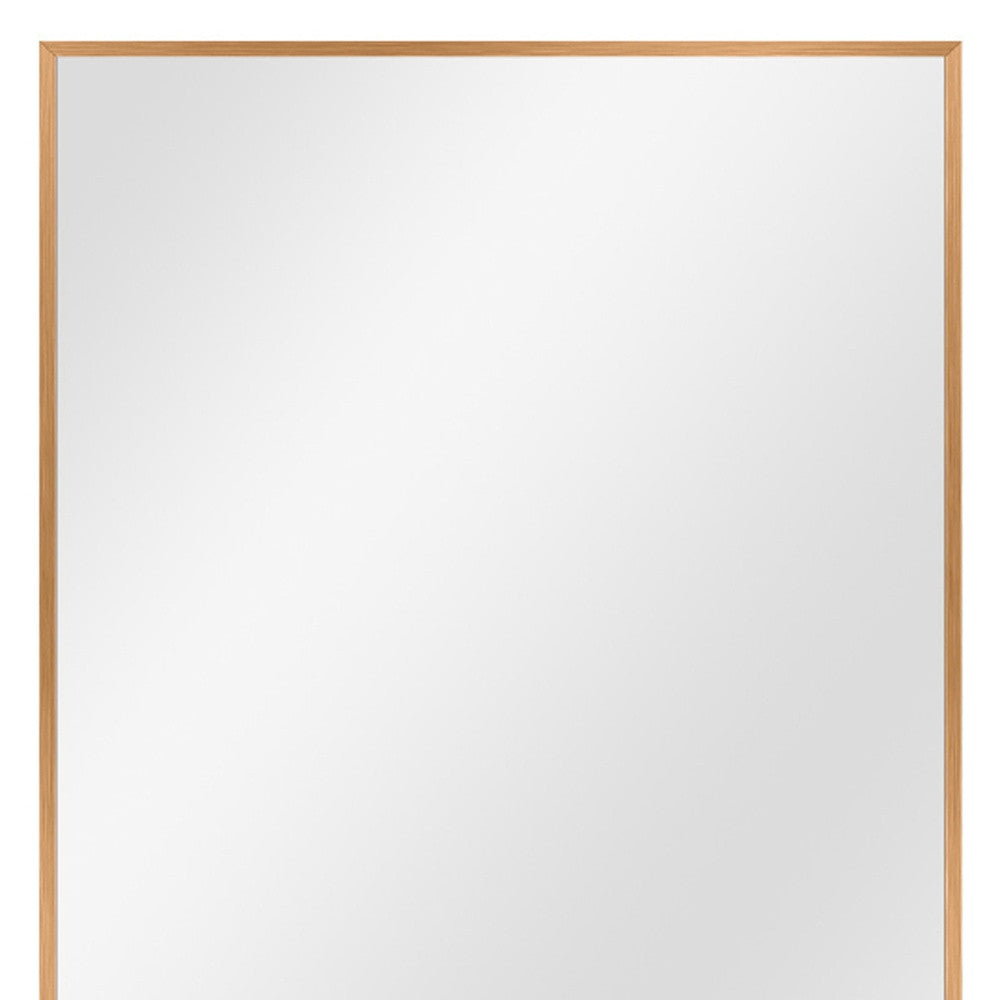 Gold Metal Framed Bathroom Vanity Mirror