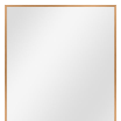 Gold Metal Framed Bathroom Vanity Mirror