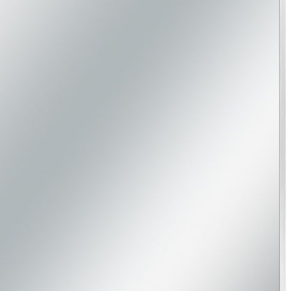 Silver Rectangular Wall Mirror