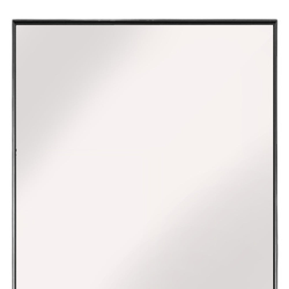 Black Metal Framed Full Length Mirror