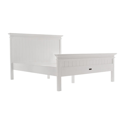 Classic White Panel Queen Size Bed