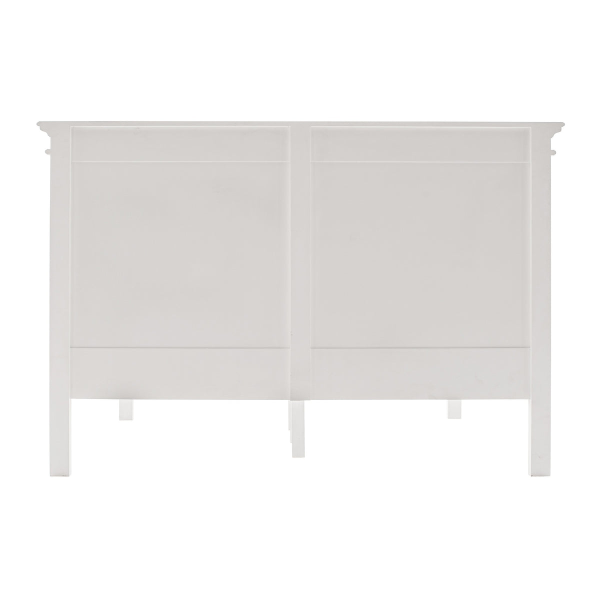 Classic White Panel Queen Size Bed