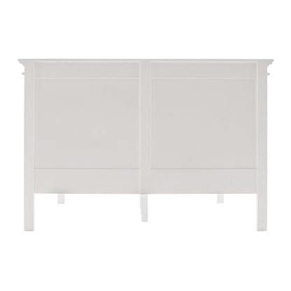 Classic White Panel Queen Size Bed