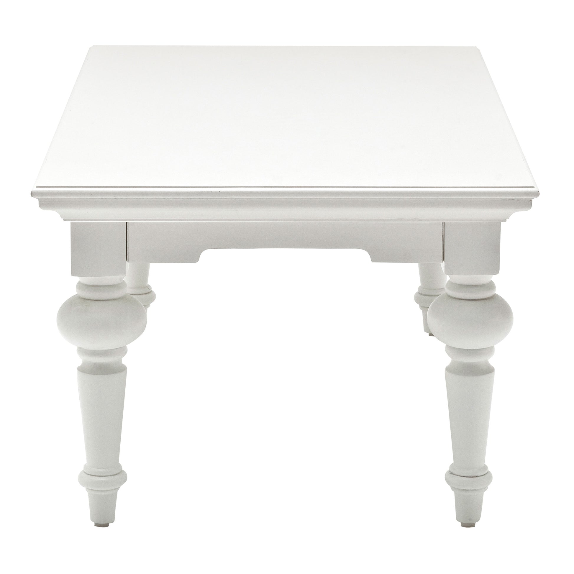 White Solid Wood Coffee Table image 5