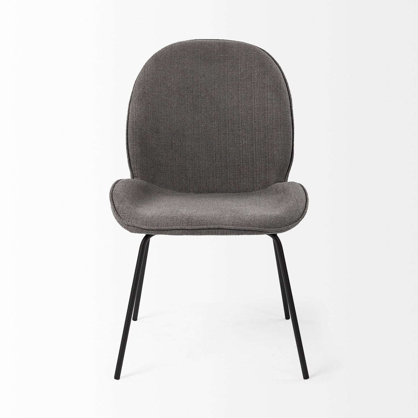 Gray & Black Fabric Side Chairs - Set of 2