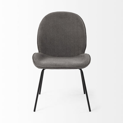 Gray & Black Fabric Side Chairs - Set of 2