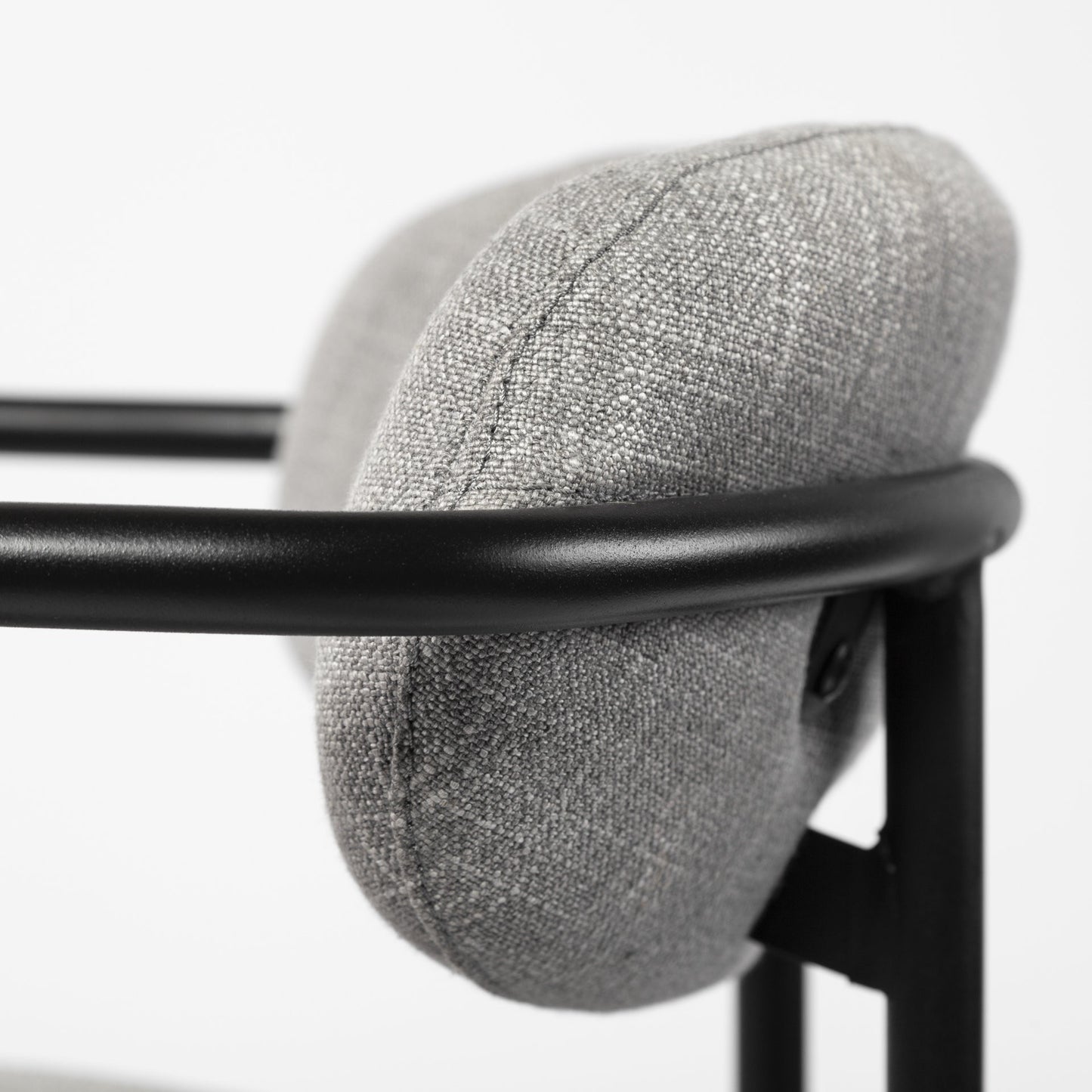 Gray & Black Fabric Arm Chairs - Set of 2
