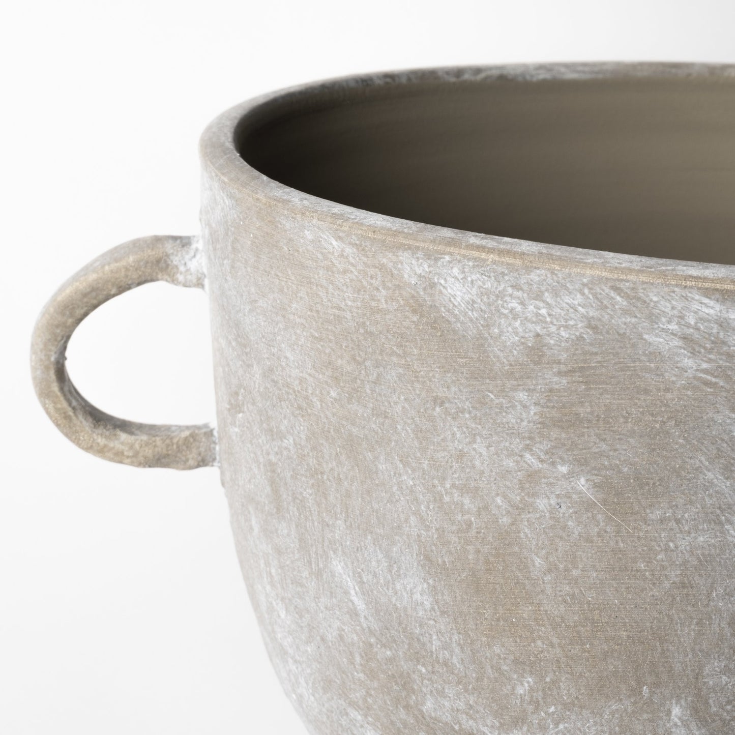 Brown Abstract Cylinder Ceramic Table Vase