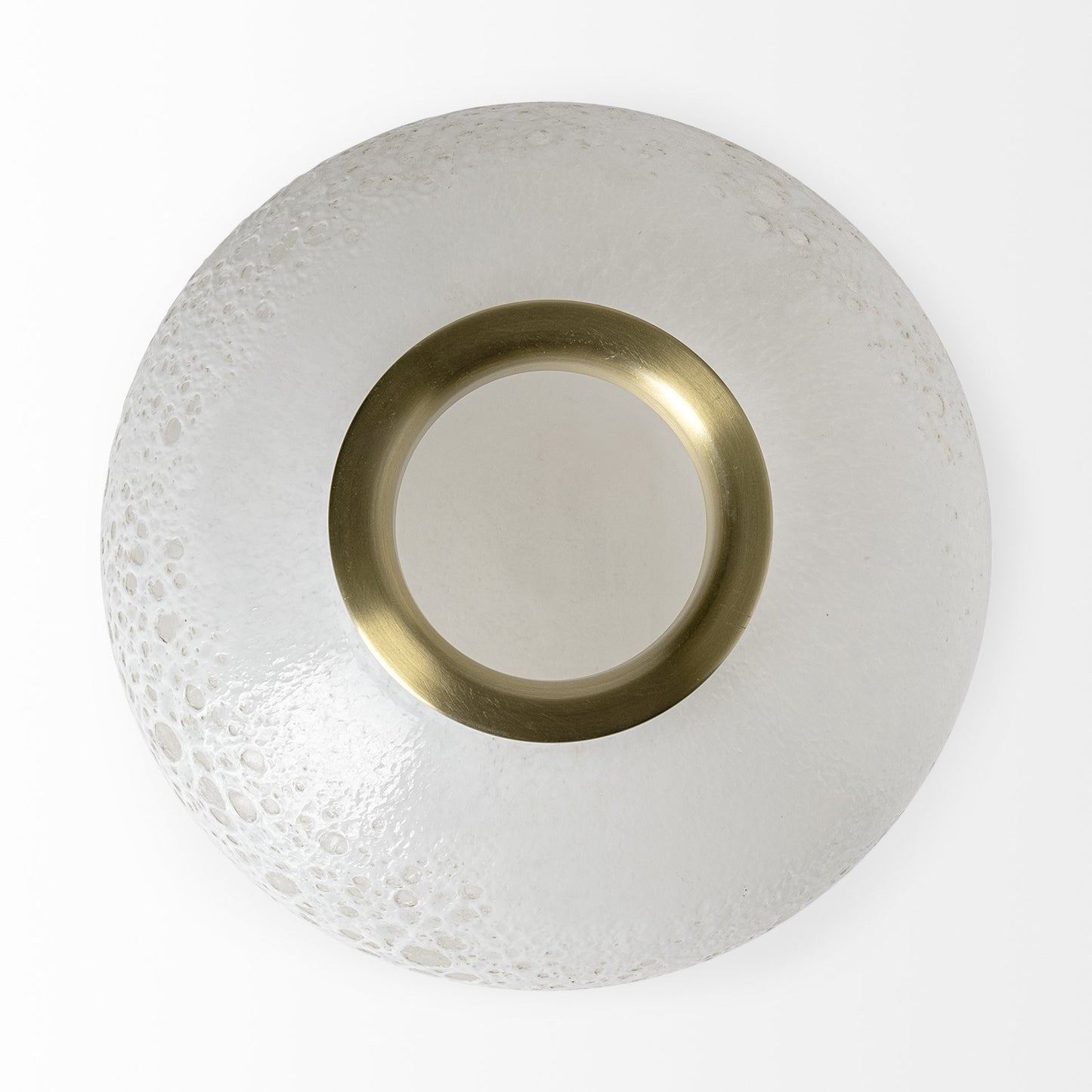 White Abstract Cylinder Crystal Glass Table Vase