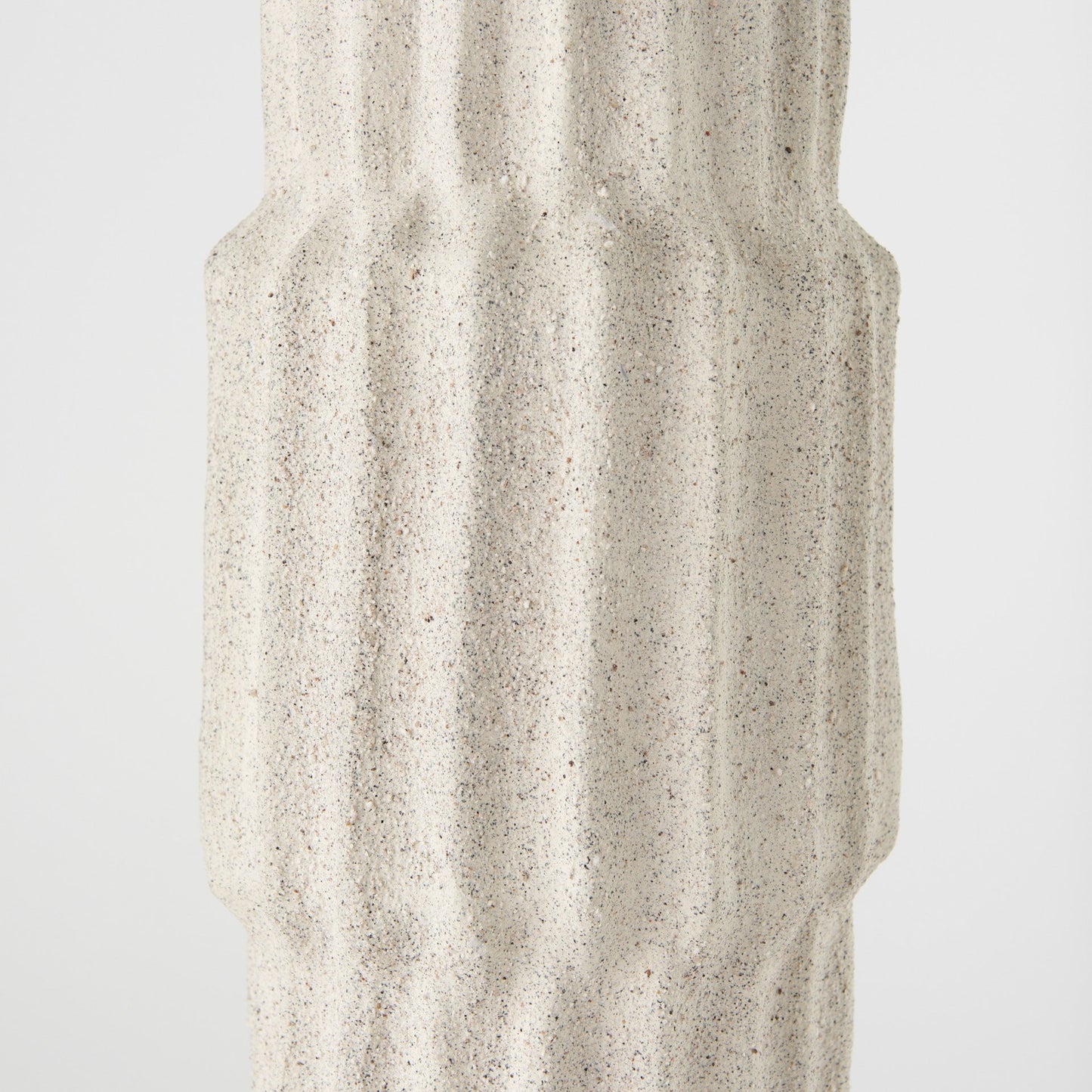 Cream Abstract Cylinder Ceramic Table Vase