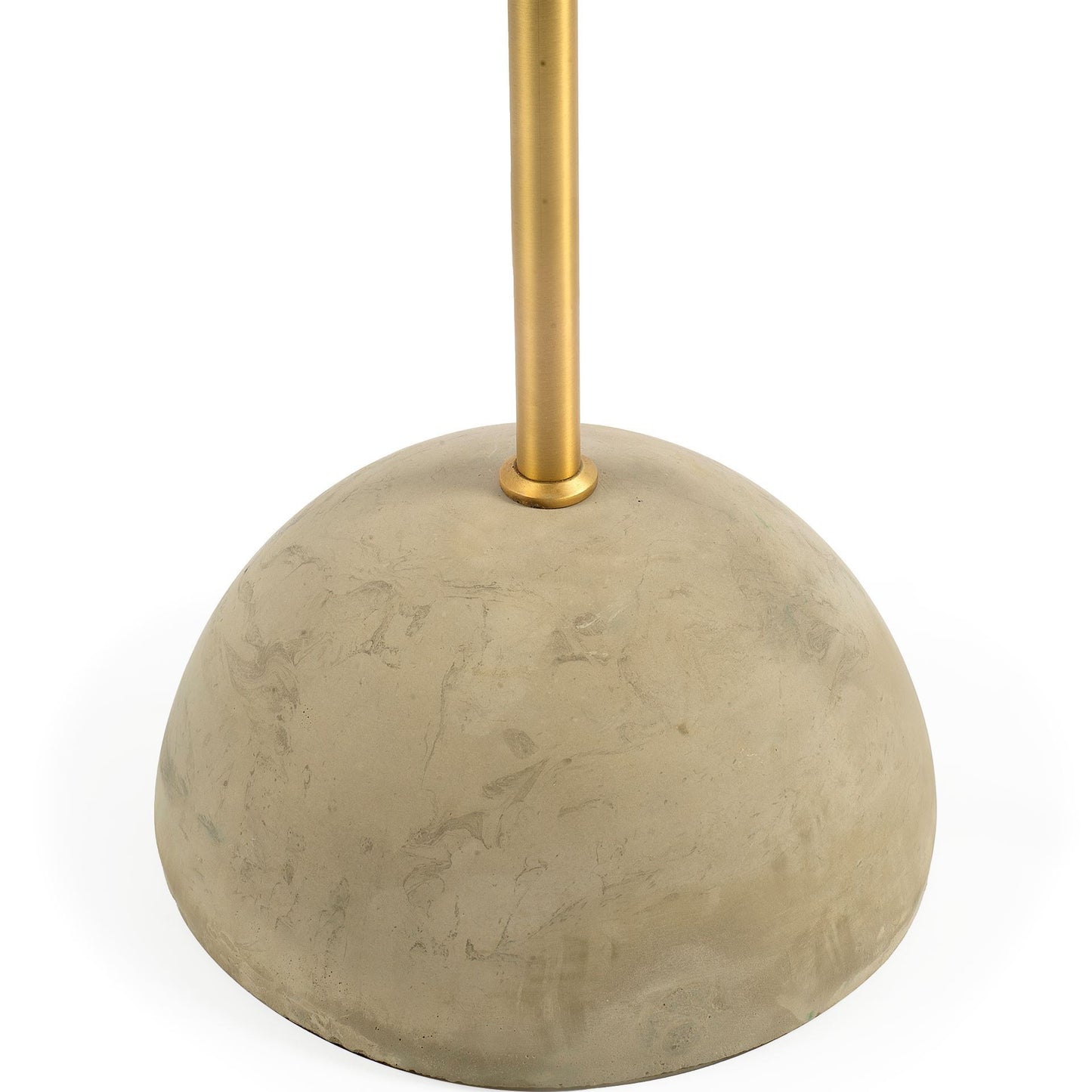 Antiqued Gold Black & Concrete Floor Lamp