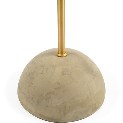 Antiqued Gold Black & Concrete Floor Lamp