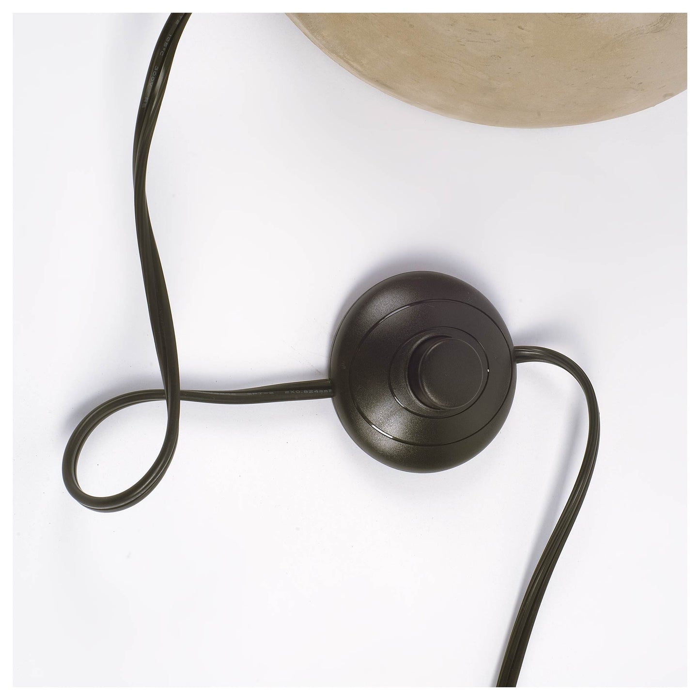 Antiqued Gold Black & Concrete Floor Lamp