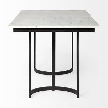 White And Black Dining Table