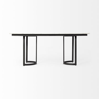 White And Black Dining Table