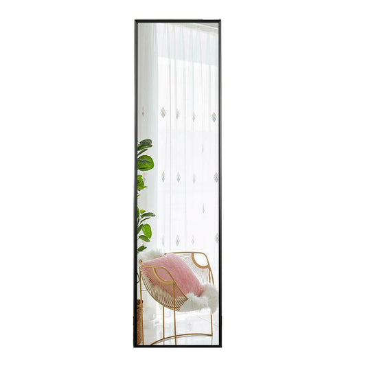Black Metal Framed Freestanding Standing Mirror