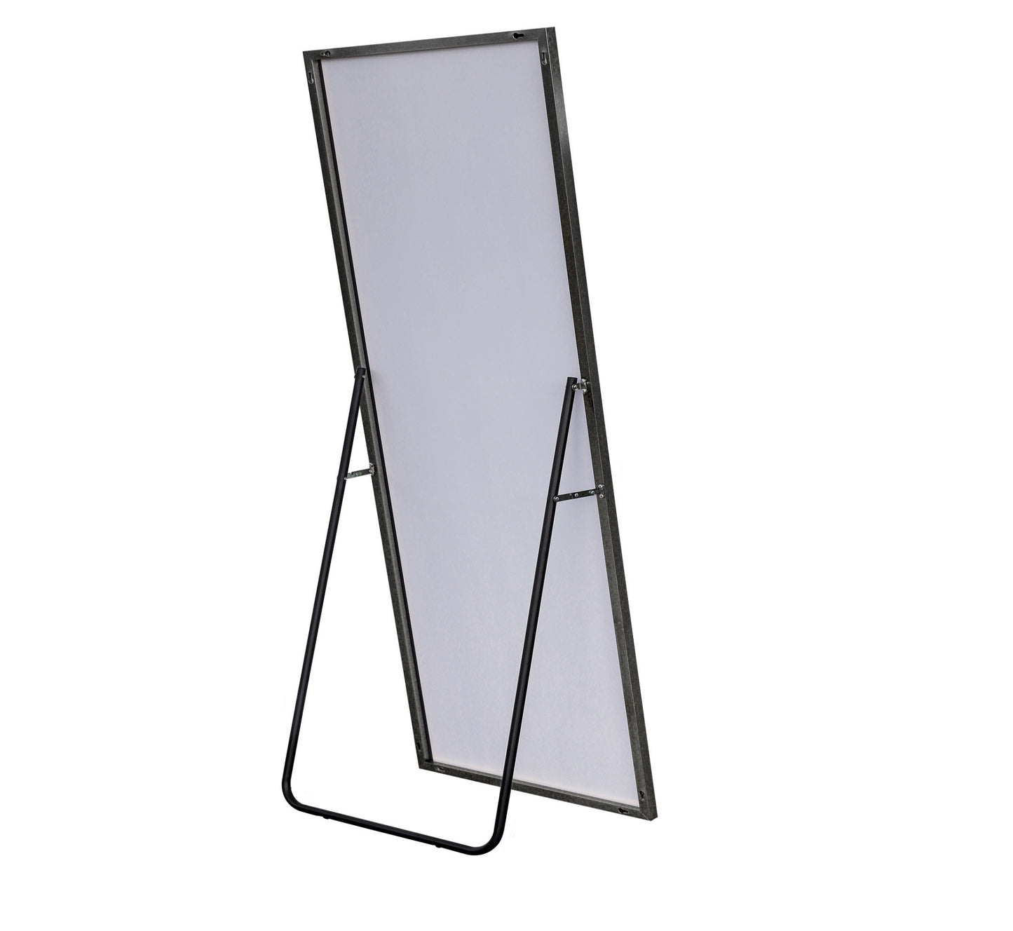 Black Metal Framed Standing Mirror