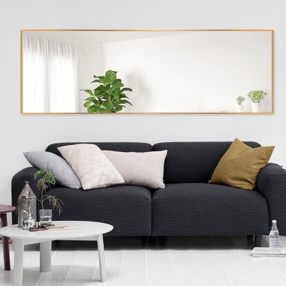 Sleek Gold Frame Full Length Mirror