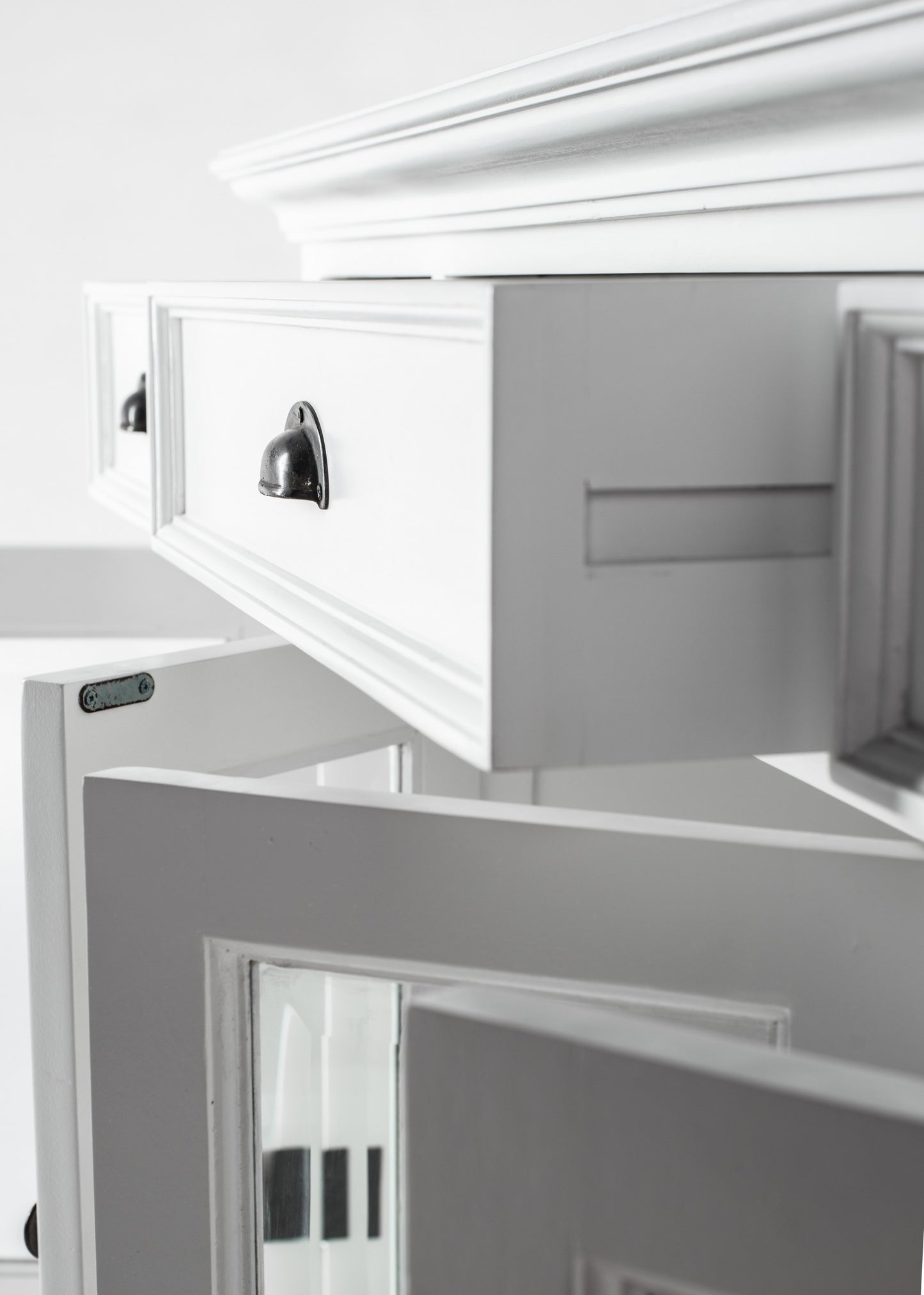 Modern Farmhouse White Sideboard Server
