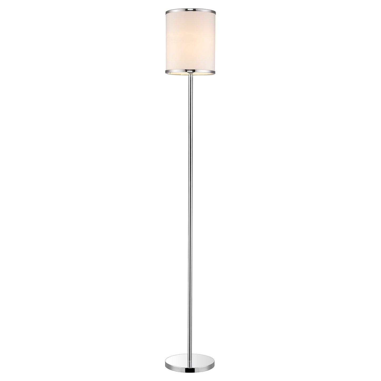 Chrome Floor Lamp w/ Shade