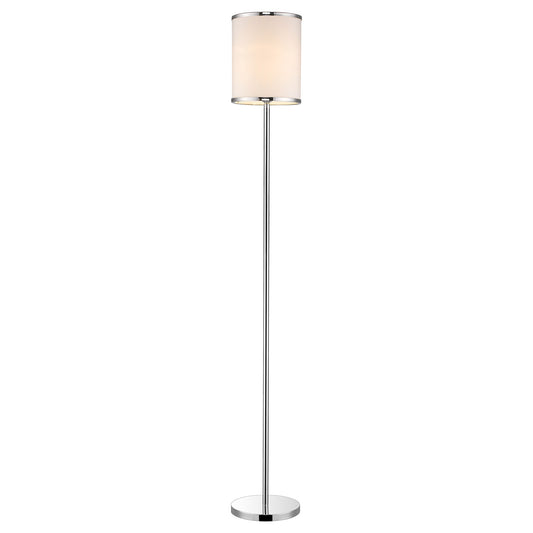 Chrome Floor Lamp w/ Shade