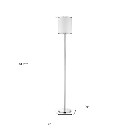Chrome Floor Lamp w/ Shade