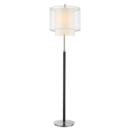 Chrome Floor Lamp w/ Shade