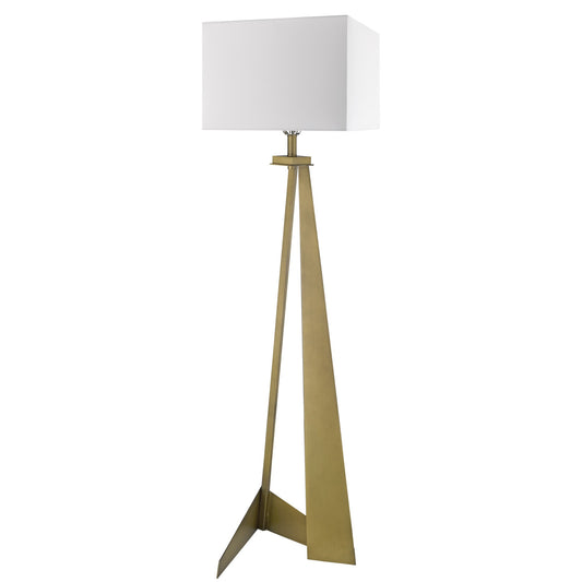 Brass Floor Lamp w/ Shade