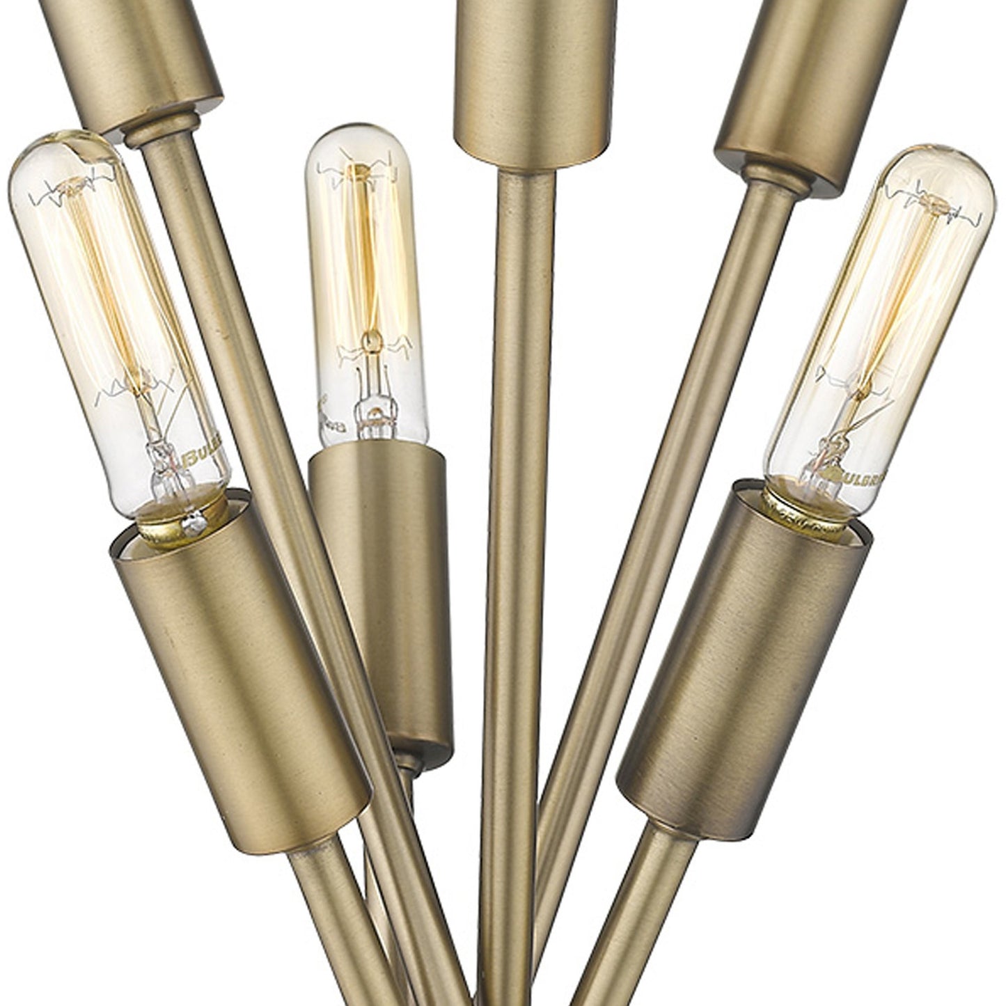 Brass 6-Light Torchiere Floor Lamp