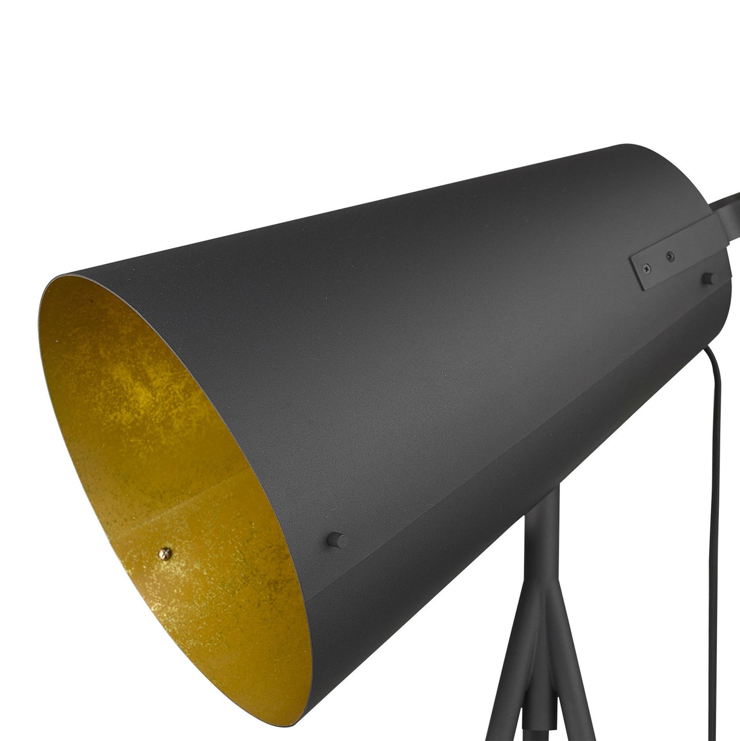 Matte Tripod Floor Lamp w/ Gray Shade