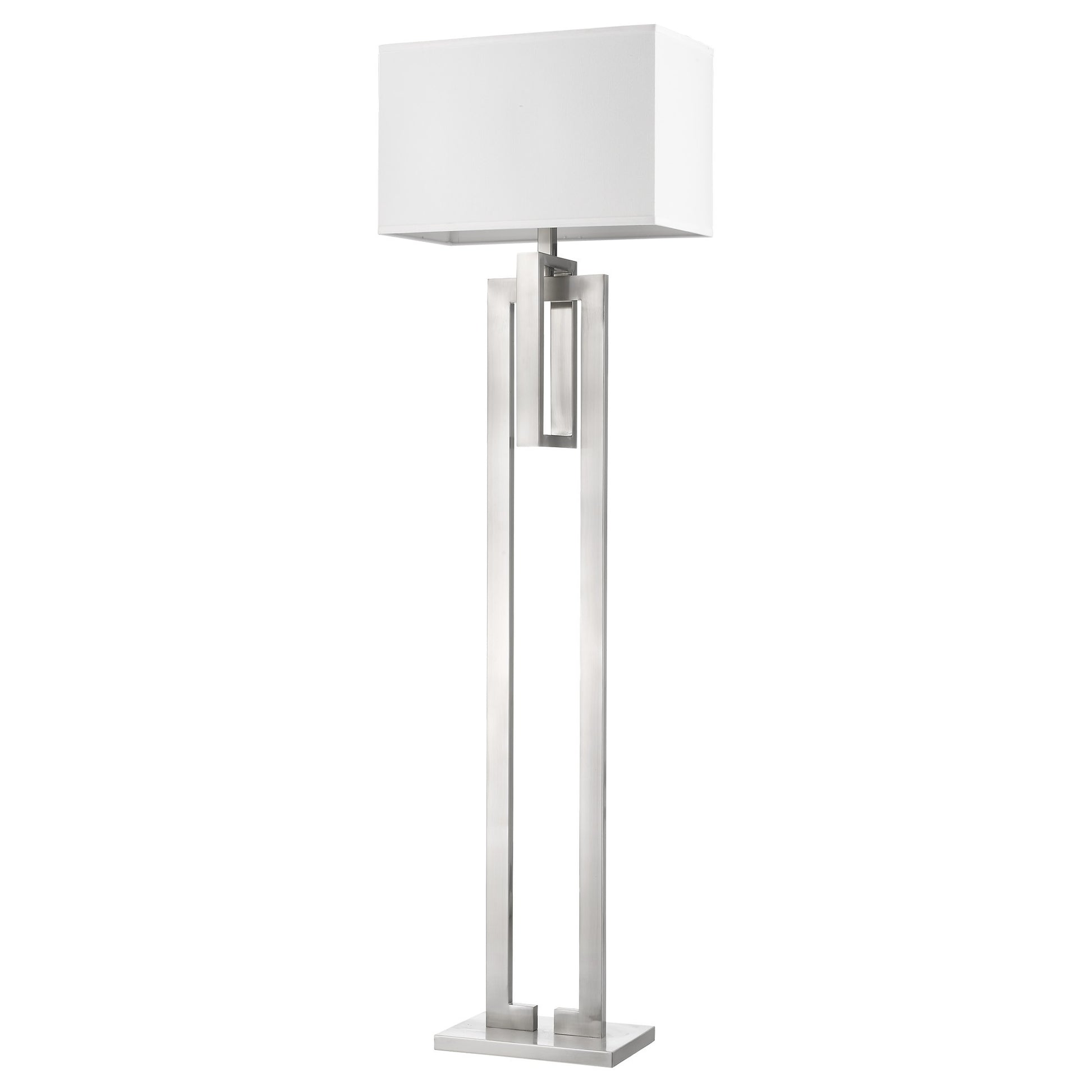 Nickel Floor Lamp w/ Shade