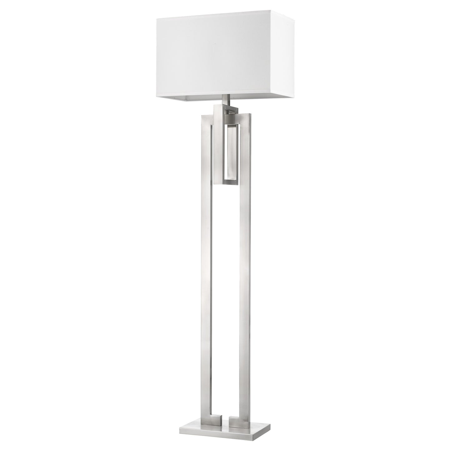 Nickel Floor Lamp w/ Shade