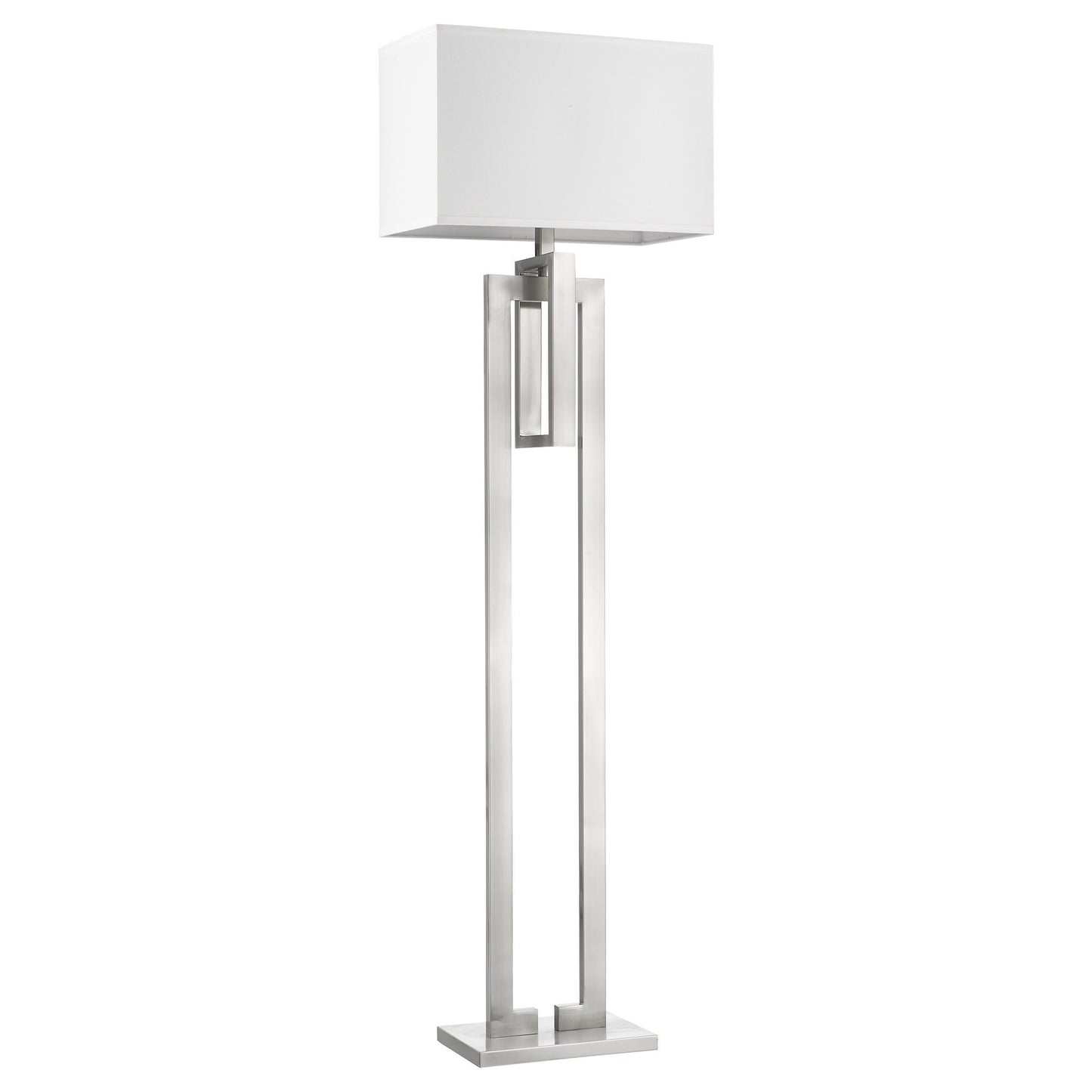 Nickel Floor Lamp w/ Shade