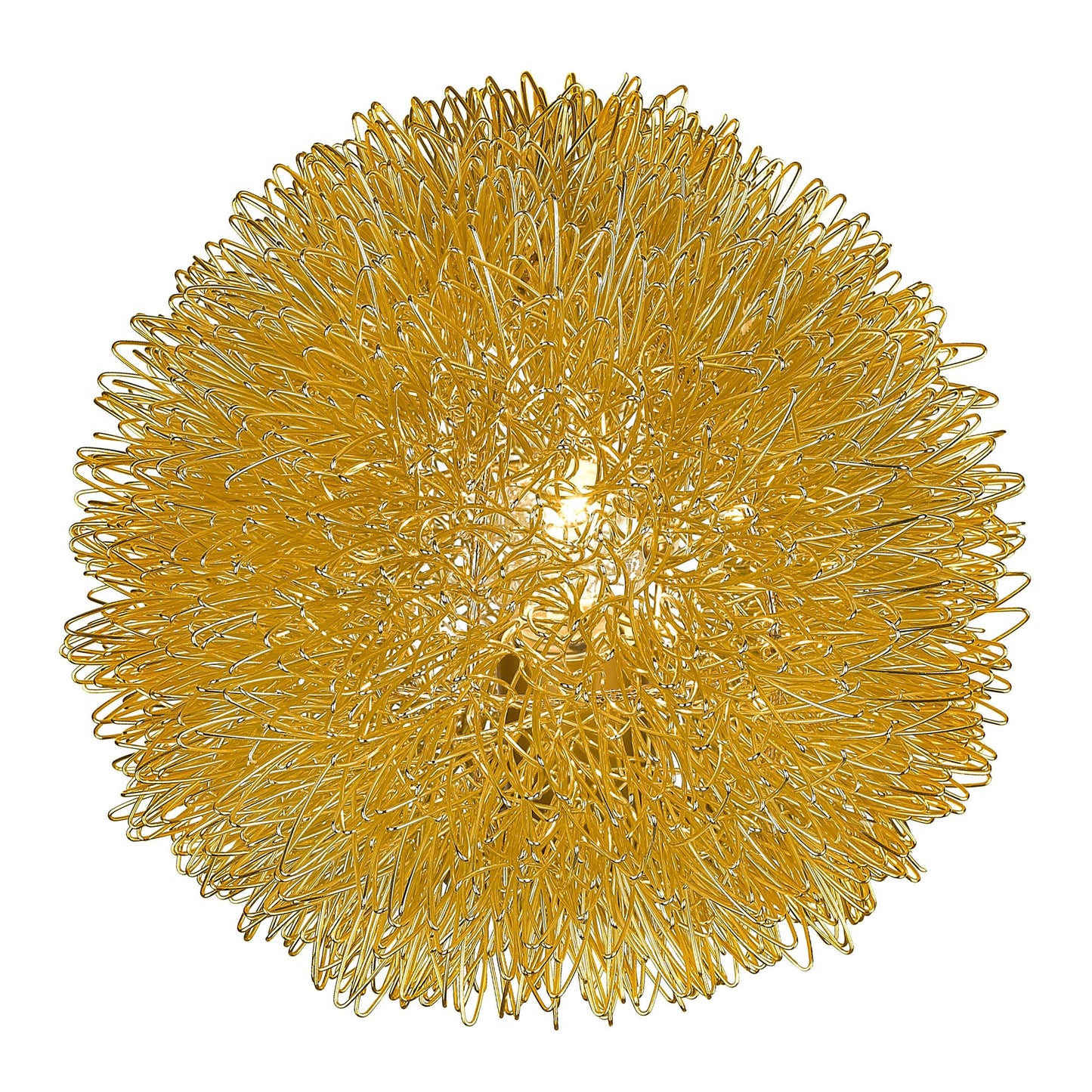 Gold Sunburst Accent Wall Lamp