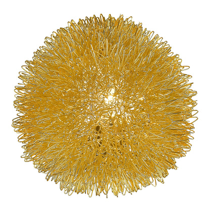 Gold Sunburst Accent Wall Lamp