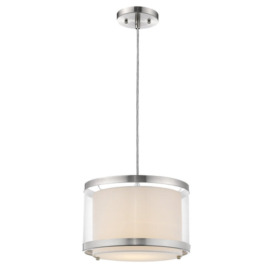 Lux 1-Light Brushed Nickel Pendant