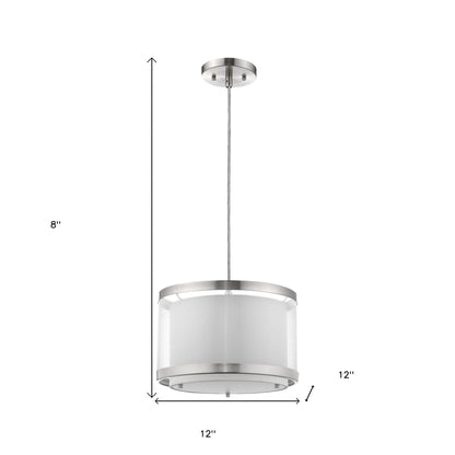 Lux 1-Light Brushed Nickel Pendant